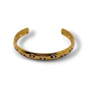 Elegant Gold Eye Motif Bracelet